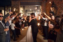 wedding photo at night